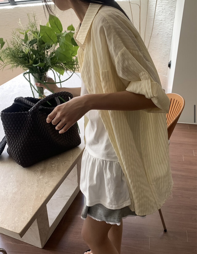 EOMPIT東大門㊣直郵女裝新款職業時尚推薦熱賣休閑襯衫蕾絲衫EOMPIT襯衫/蕾絲衫