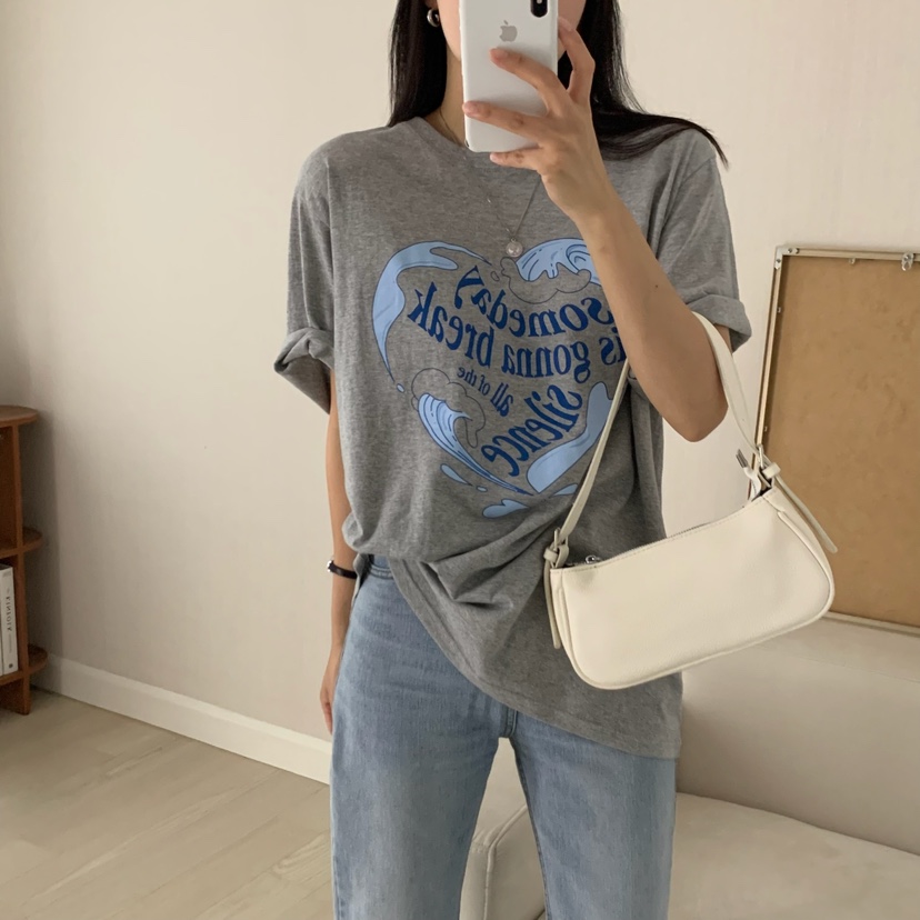 HELLO JINI東大門㊣直郵女裝新款熱賣推薦時尚25春夏職業T恤HELLO JINIT恤