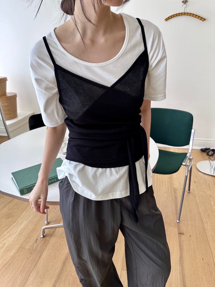 CYLINDER東大門㊣直郵女士新品25春夏熱賣吊帶背心不含內搭CYLINDER吊帶/背心