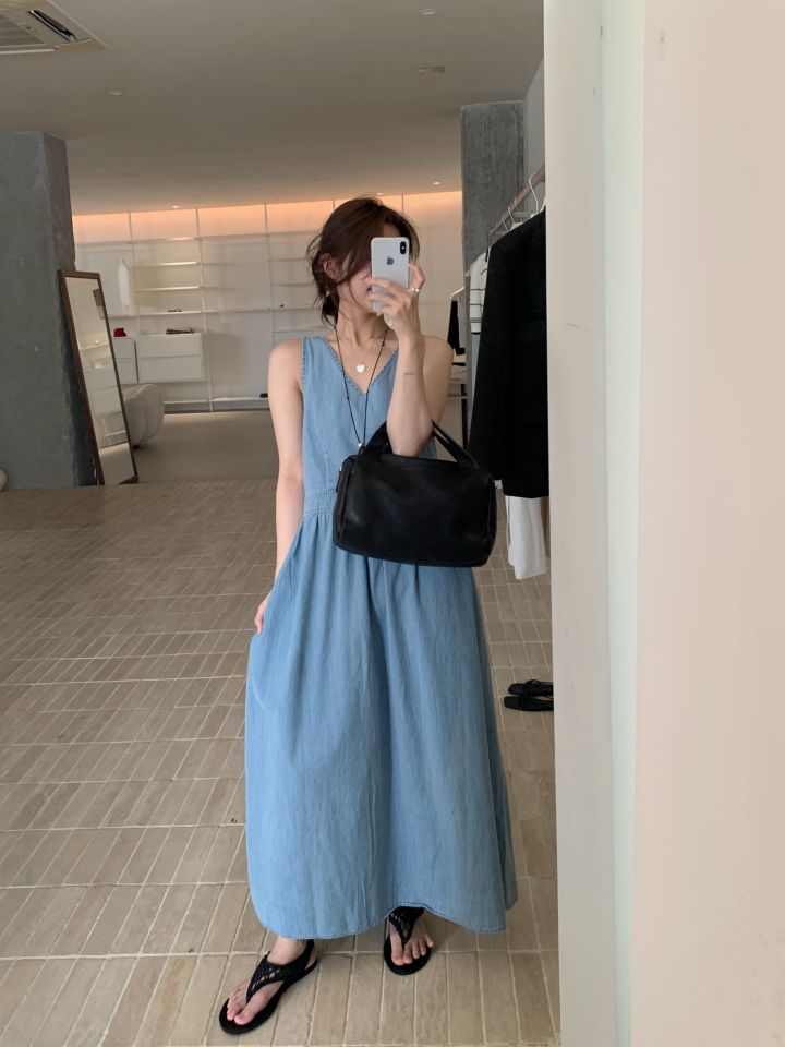 HER韓國代購㊣女裝新品休閑推薦熱賣人氣25春夏職業時尚連衣裙HER連衣裙