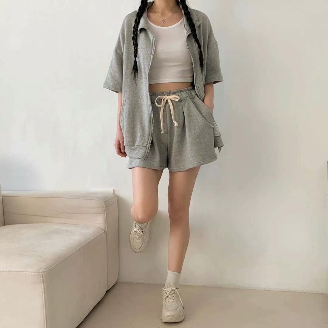 WOO SUNG韓國代購㊣女士新品25春夏熱賣休閑時尚推薦短褲柔軟WOO SUNG短褲圖色3