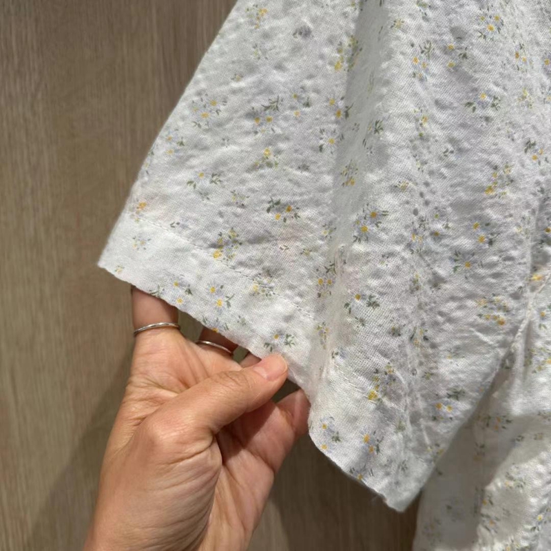 BUTTERING韓國代購㊣女士新品休閑時尚25春夏職業襯衫蕾絲衫ARLOW襯衫/蕾絲衫