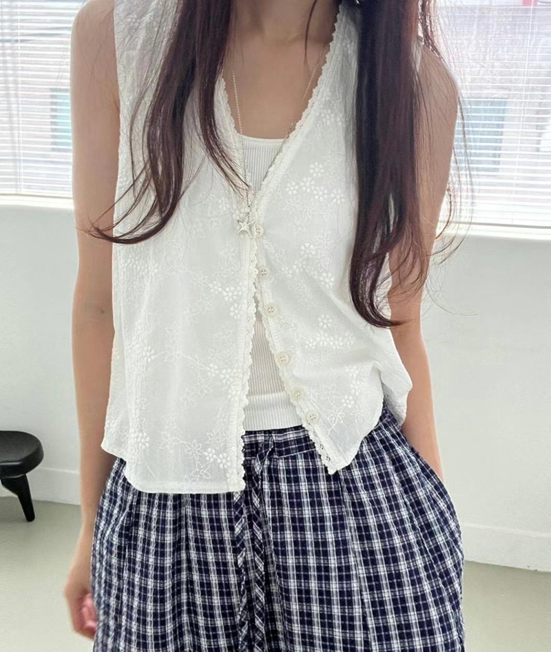 BUTTERING韓國代購㊣女士新品時尚熱賣人氣職業25春夏休閑馬甲ARLOW馬甲