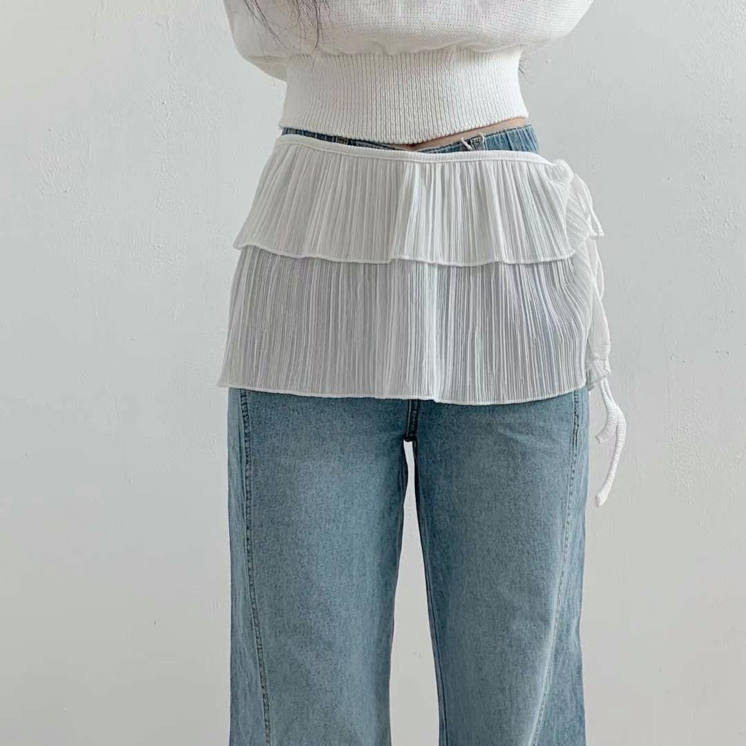 WOO SUNG東大門㊣代購女裝新品25春夏熱賣休閑職業短裙裹身裙WOO SUNG短裙