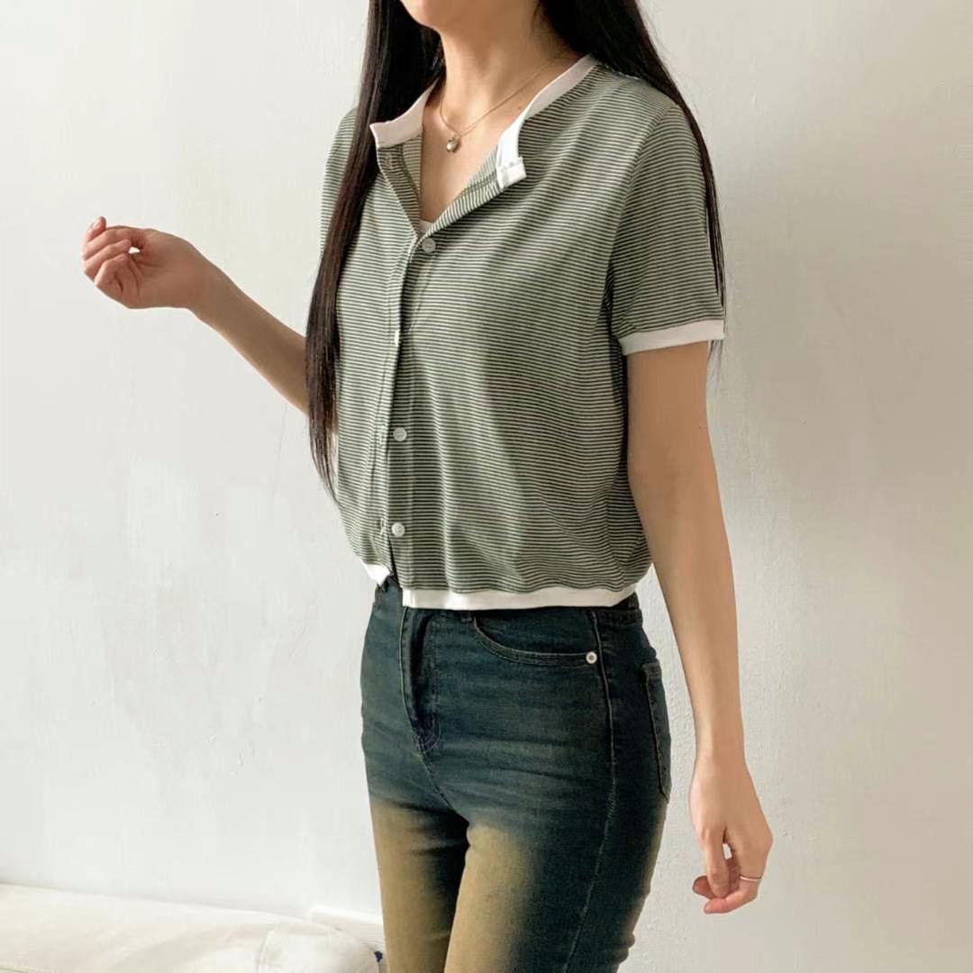 WOO SUNG韓國直郵㊣女裝新款人氣熱賣時尚推薦休閑針織衫開衫WOO SUNG針織衫