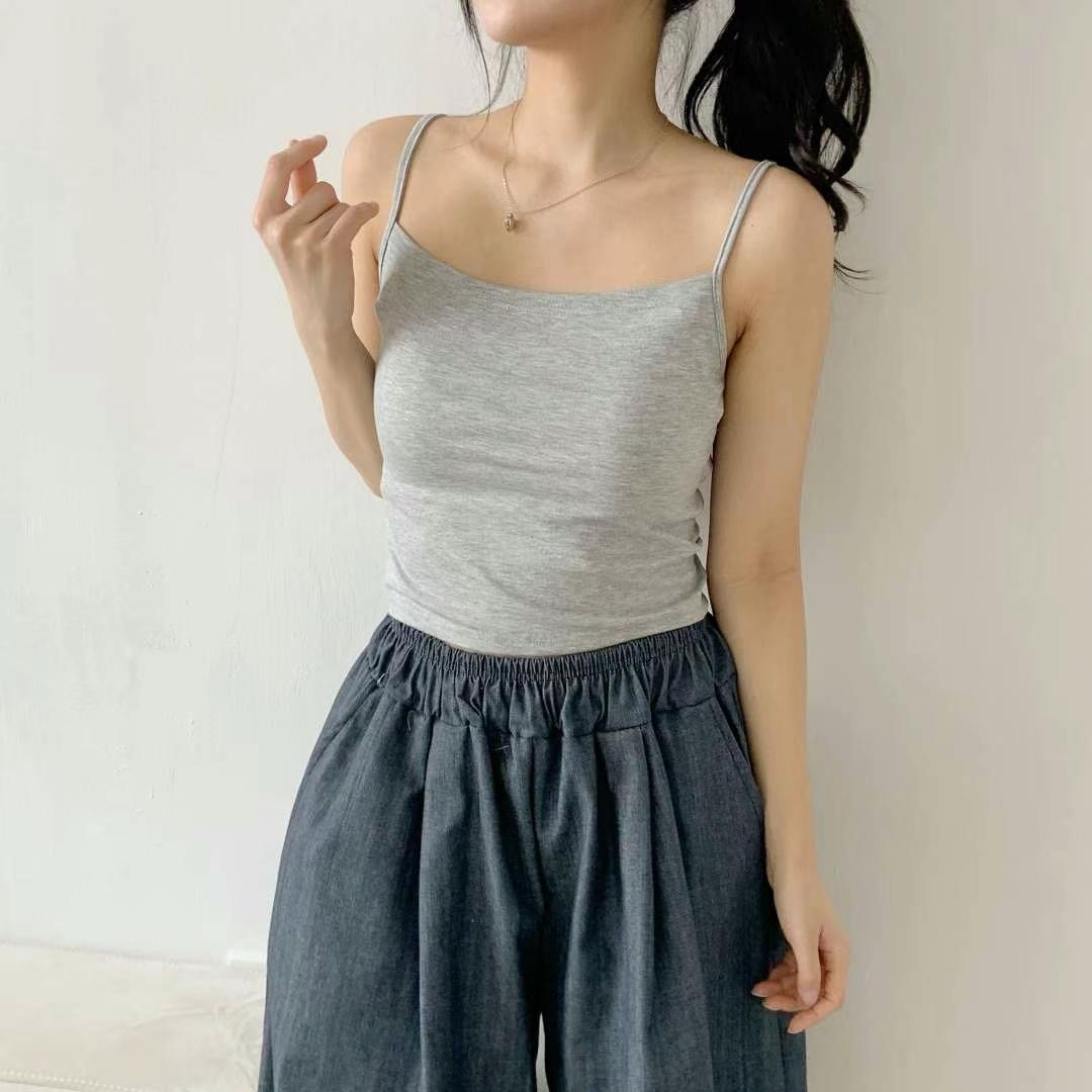 WOO SUNG韓國直郵㊣女裝新款25春夏熱賣職業時尚休閑吊帶背心WOO SUNG吊帶/背心圖色3