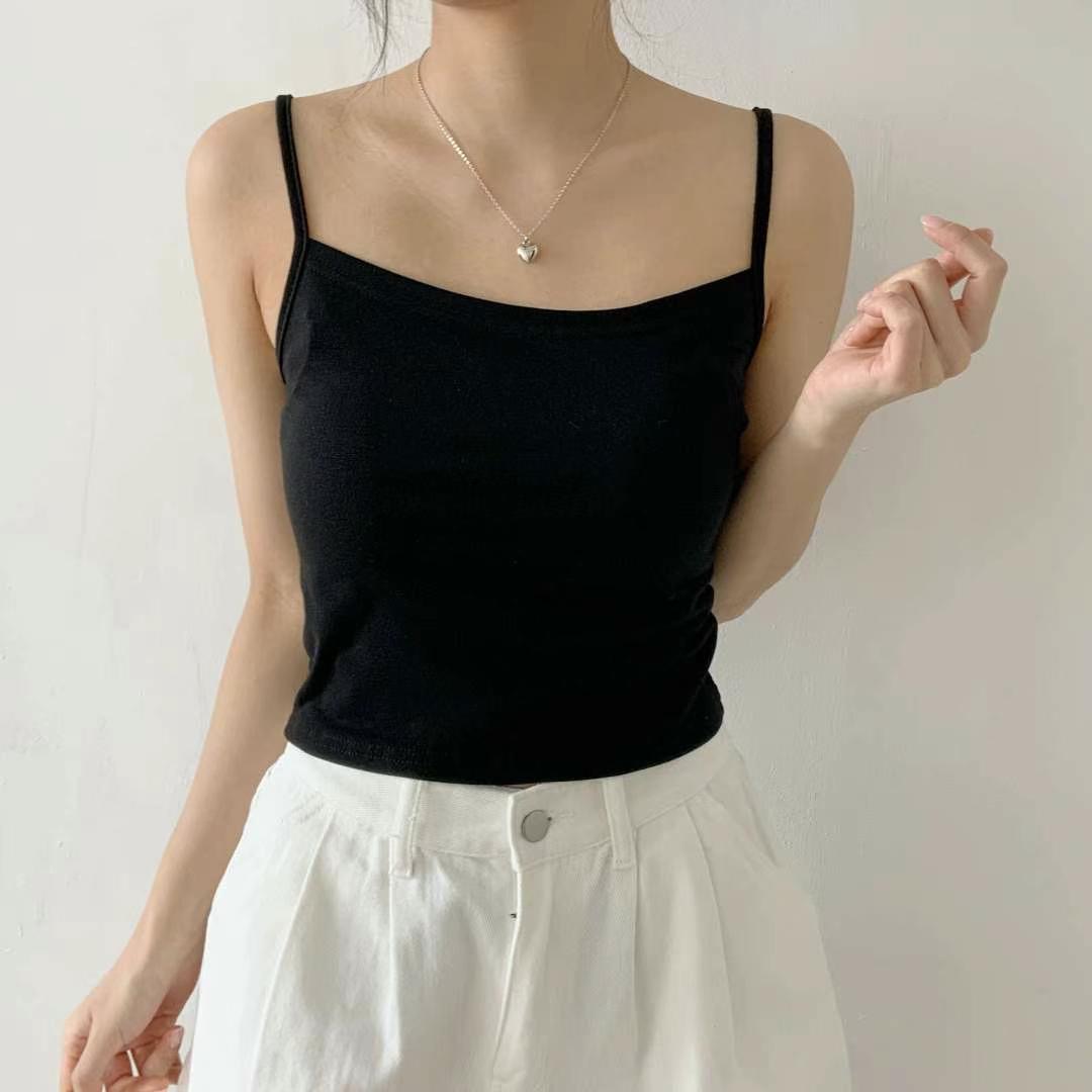 WOO SUNG韓國直郵㊣女裝新款25春夏熱賣職業時尚休閑吊帶背心WOO SUNG吊帶/背心圖色4