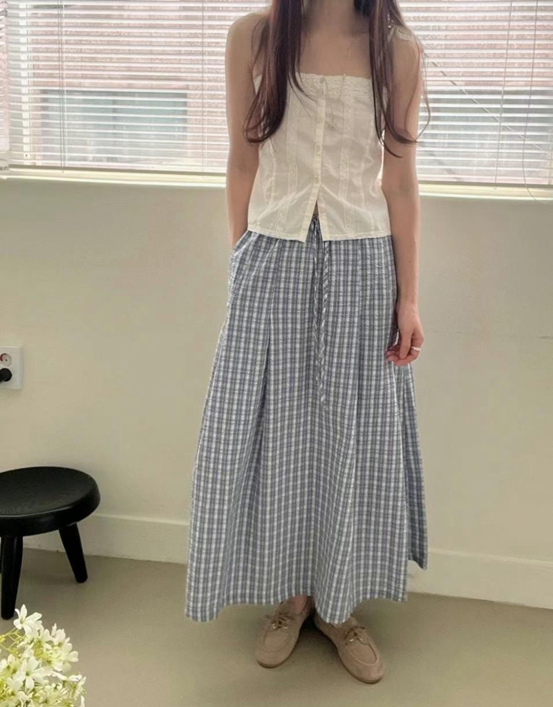 BUTTERING東大門㊣代購女裝新品推薦人氣25春夏時尚休閑長裙ARLOW長裙圖色2