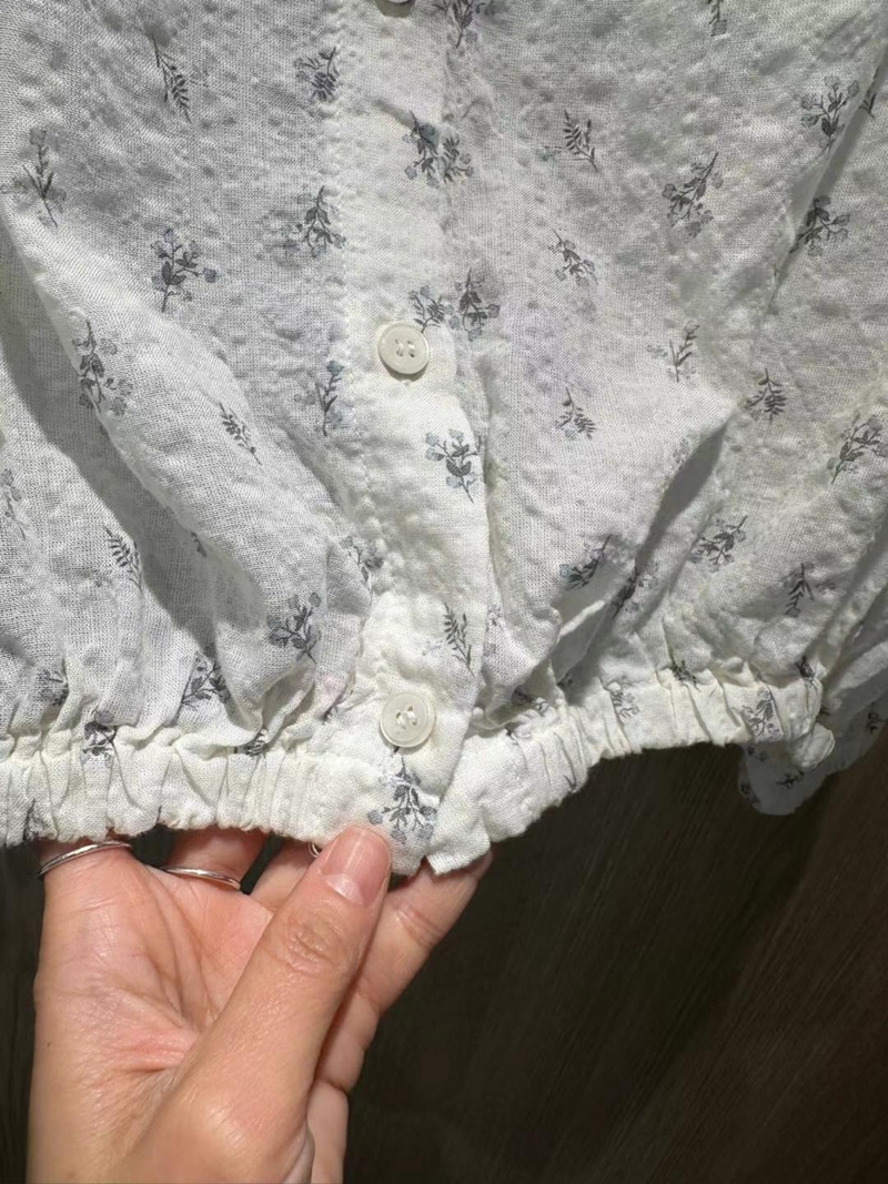BUTTERING韓國代購㊣女裝新款時尚熱賣25春夏職業襯衫蕾絲衫ARLOW襯衫/蕾絲衫