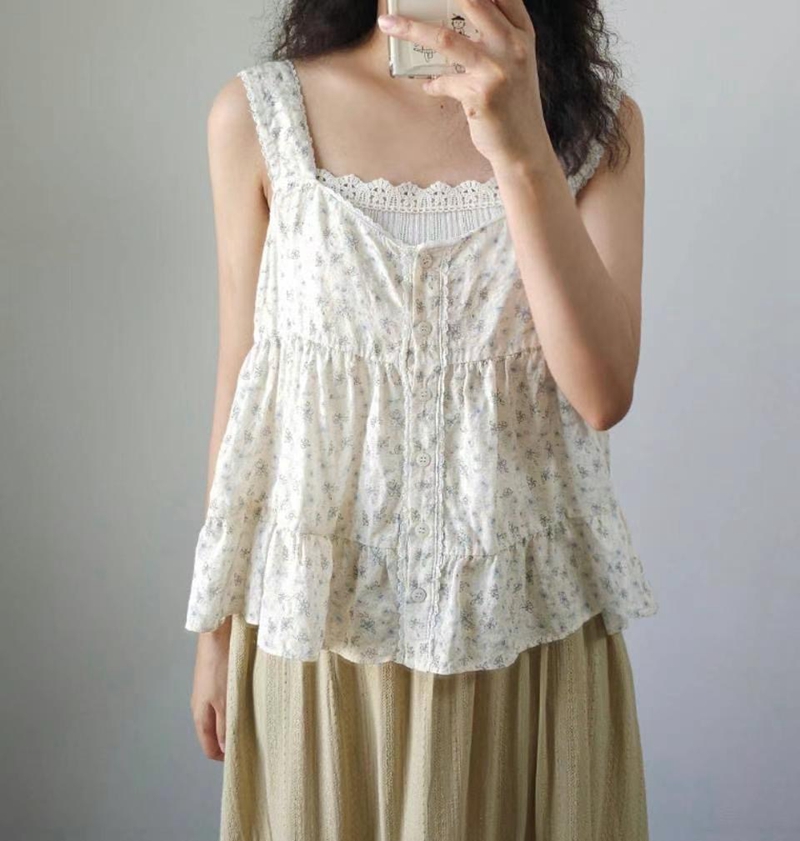 BUTTERING東大門㊣直郵女士新品25春夏休閑推薦職業吊帶背心ARLOW吊帶/背心