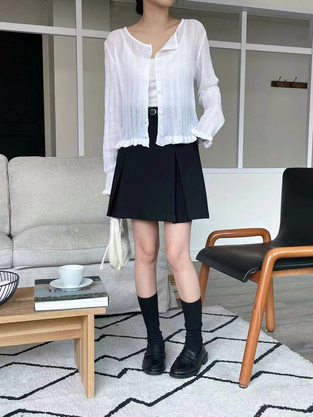 FOUND韓國代購㊣女裝新款熱賣時尚休閑25春夏推薦人氣針織衫FOUND針織衫