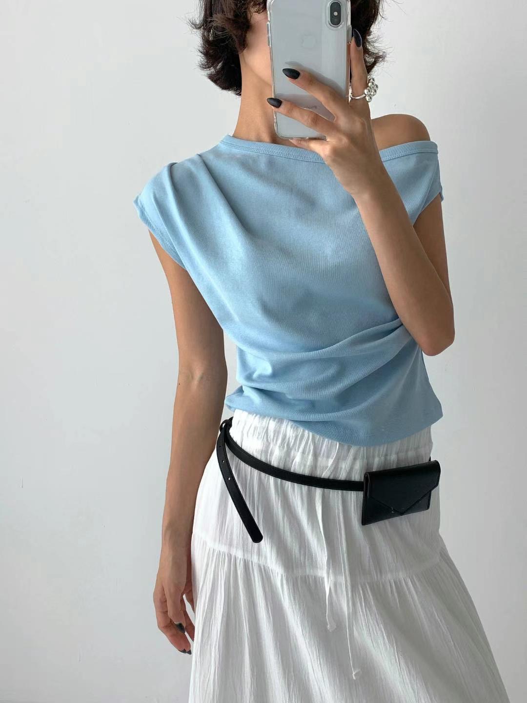 HIGHCOLOR韓國直郵㊣女裝新品人氣職業25春夏推薦熱賣時尚T恤HIGHCOLORT恤