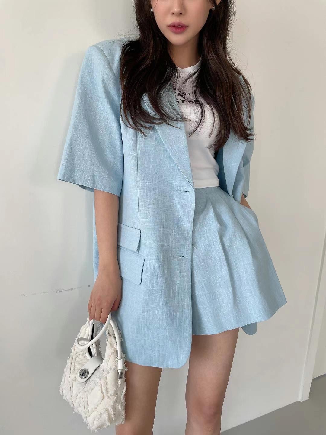 HIGHCOLOR韓國代購㊣女士新款25春夏休閑推薦人氣時尚職業夾克HIGHCOLOR夾克