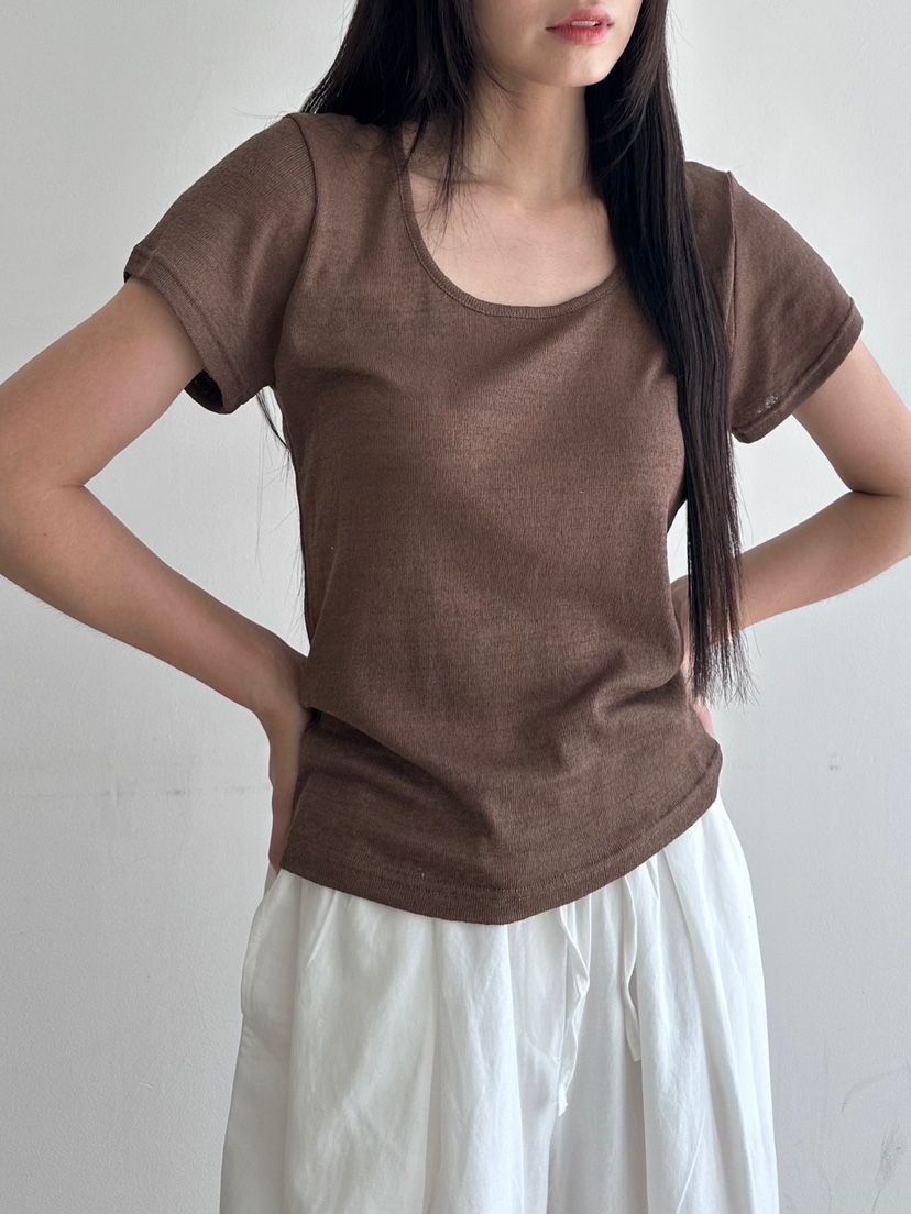 CYLINDER韓國代購㊣女裝新款熱賣休閑人氣25春夏職業推薦T恤CYLINDERT恤