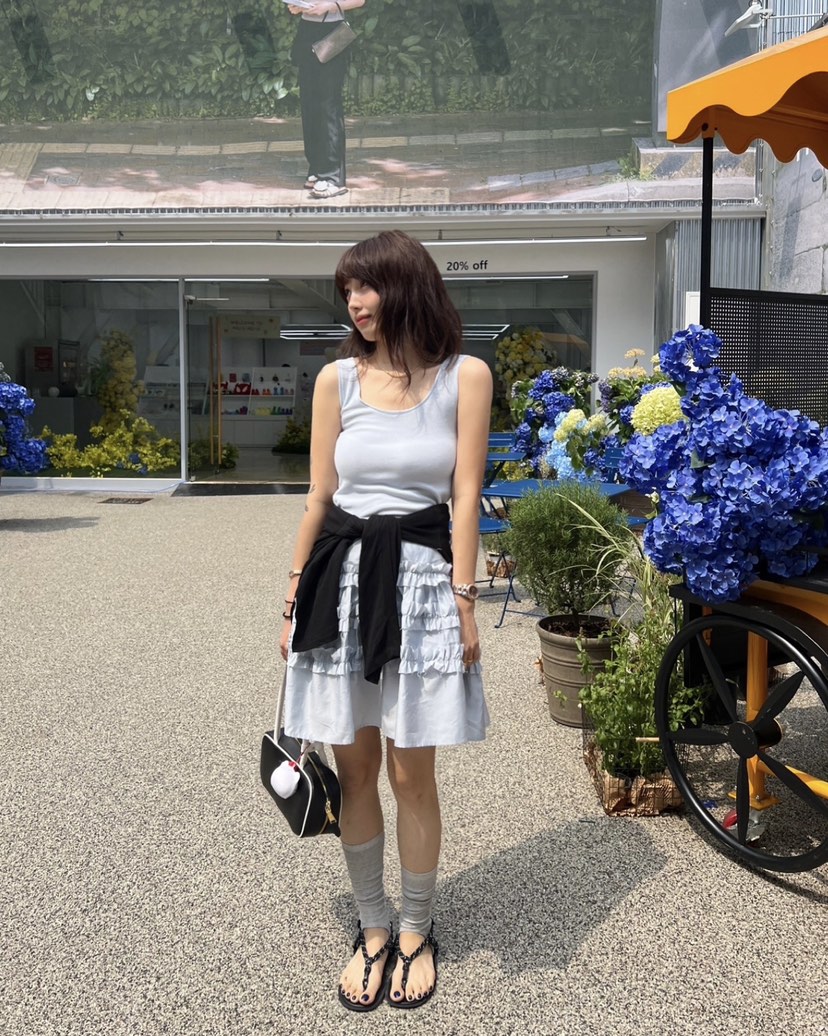 SOLAR東大門㊣實拍女士新品職業熱賣時尚25春夏連衣裙荷葉邊SOLAR連衣裙