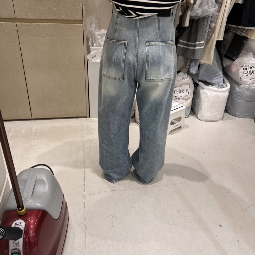 SALONDEMAG韓國直郵㊣女裝新款休閑熱賣推薦時尚25春夏牛仔褲SALONDEMAG牛仔褲