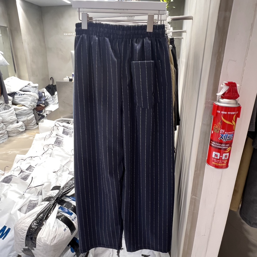 CONCRETE韓國代購㊣女裝新品25春夏人氣休閑職業休閑褲條紋BENK休閑褲