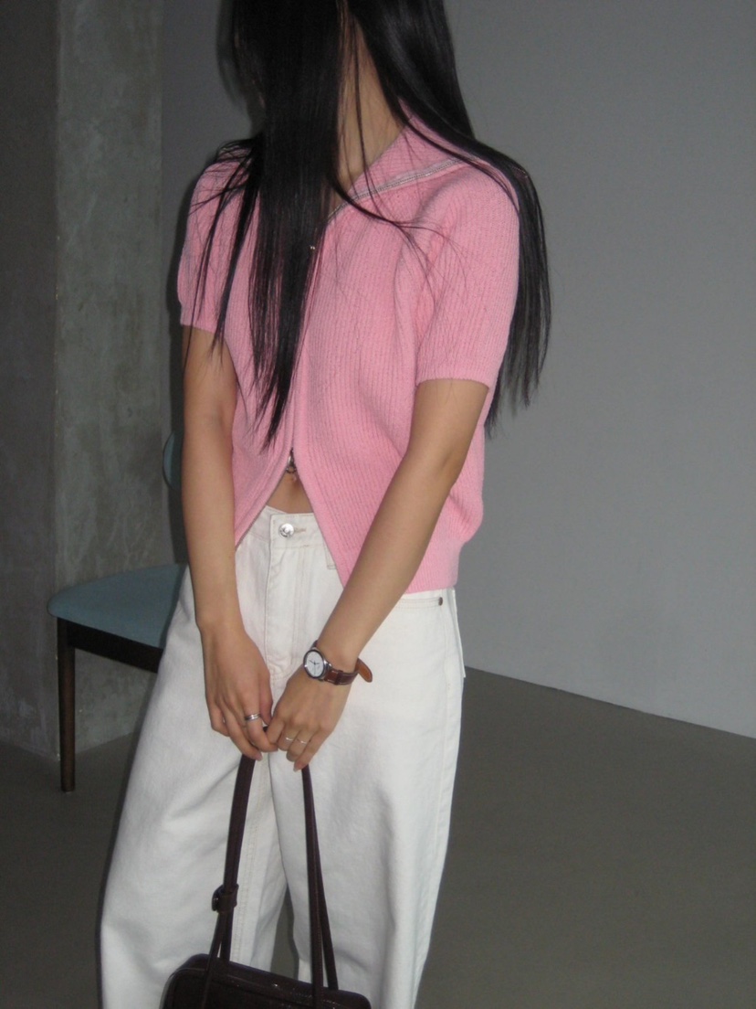 B_GARDER東大門㊣實拍女裝新品休閑推薦熱賣人氣針織衫拉鏈B.GARDER針織衫