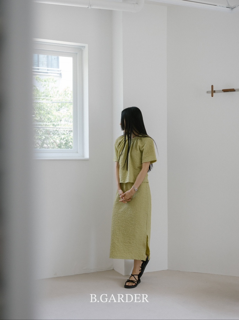B_GARDER東大門㊣直郵女士新款時尚熱賣推薦25春夏休閑長裙B.GARDER長裙