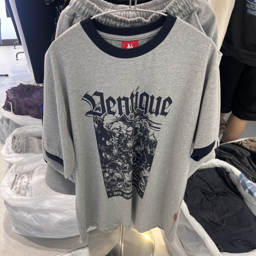 VENTIQUE東大門㊣直郵女士新品休閑職業25春夏推薦時尚人氣T恤VENTIQUET恤圖色2