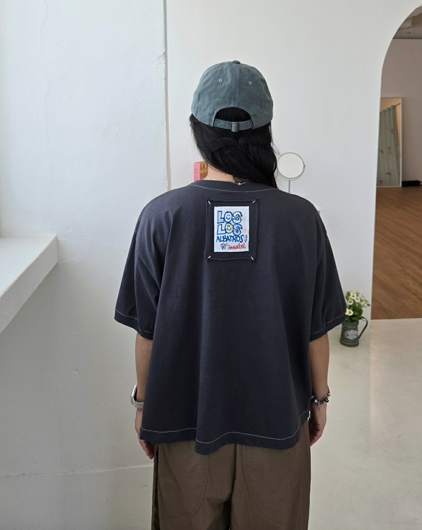 YESFREE韓國直郵㊣女士新款人氣25春夏休閑熱賣職業推薦T恤YESFREET恤