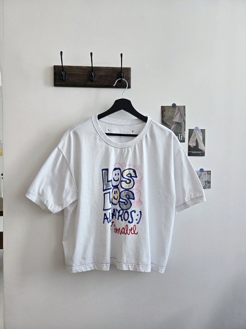 YESFREE韓國直郵㊣女士新款人氣25春夏休閑熱賣職業推薦T恤YESFREET恤圖色1