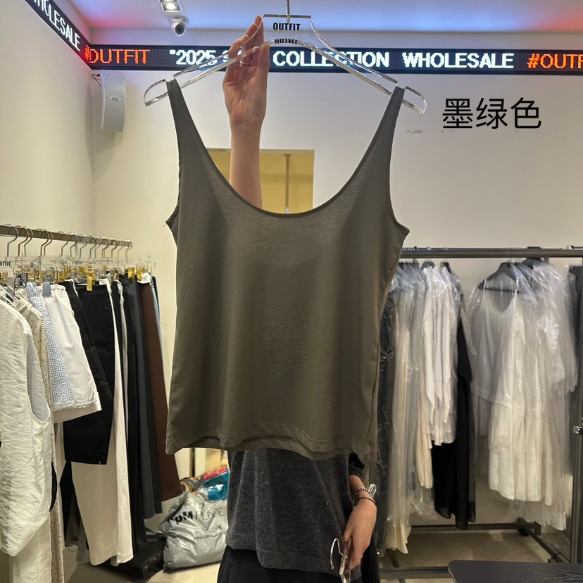 OUTFIT韓國直郵㊣女士新款休閑時尚推薦人氣25春夏吊帶背心OUTFIT吊帶/背心圖色3