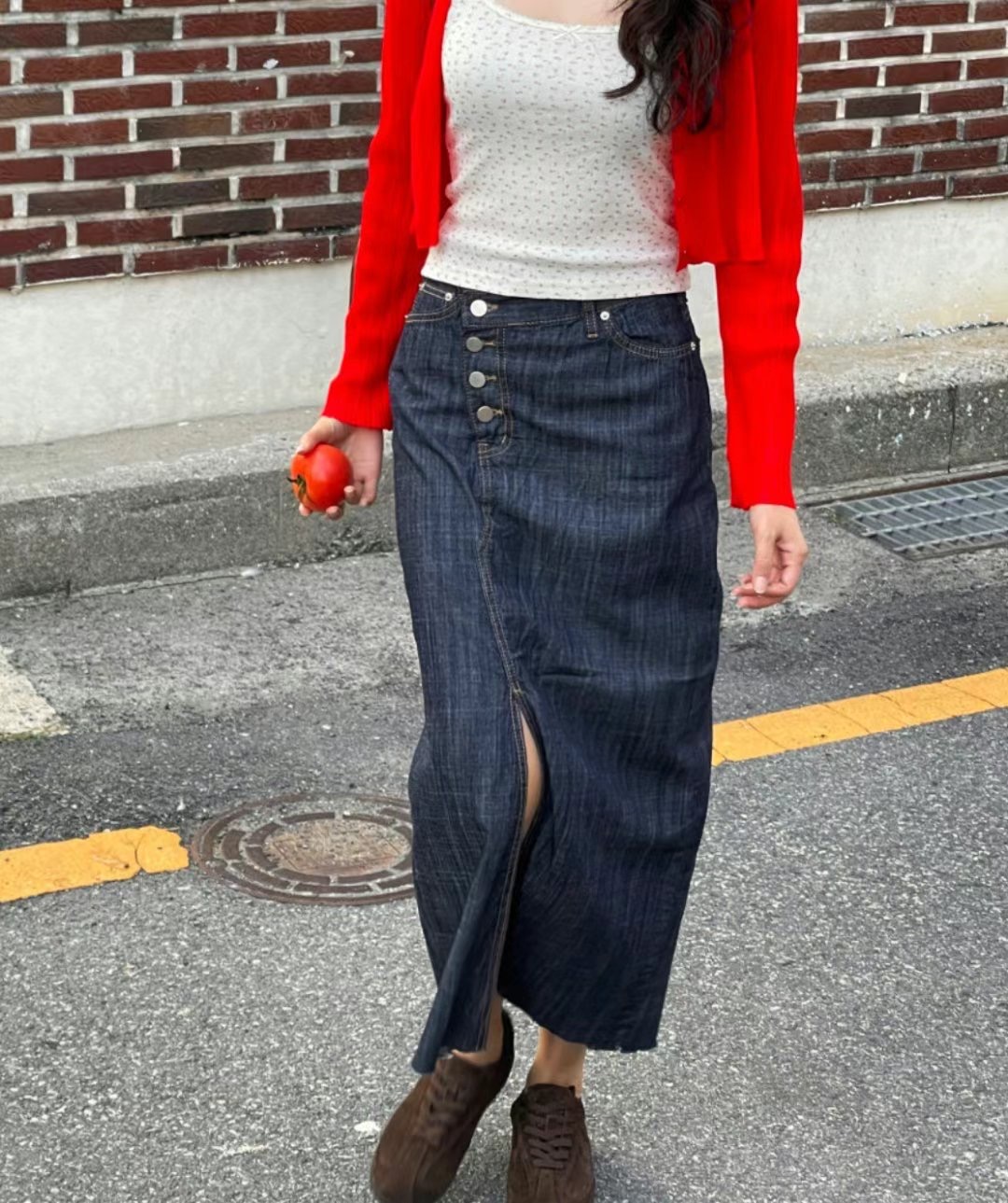 J CAT東大門㊣代購女裝新款推薦休閑人氣熱賣時尚職業長裙J CAT長裙