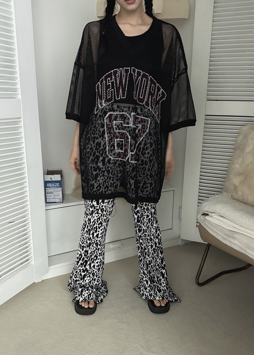 OURWAVE/OUR ROOM東大門㊣代購女裝新品熱賣職業休閑T恤網眼Our Wave/Our RoomT恤