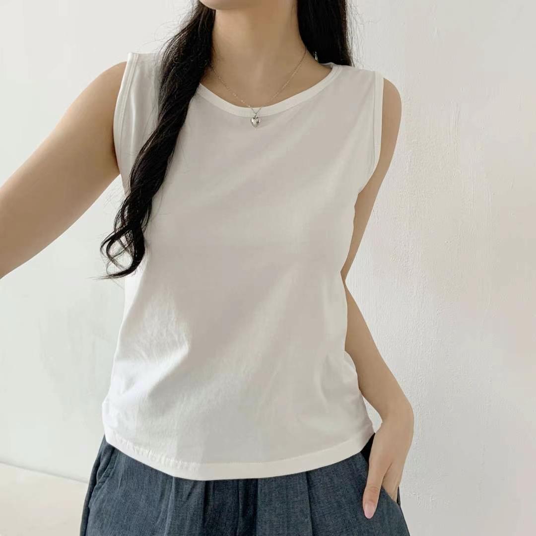 WOO SUNG東大門㊣代購女裝新品時尚人氣職業推薦休閑吊帶背心WOO SUNG吊帶/背心圖色1