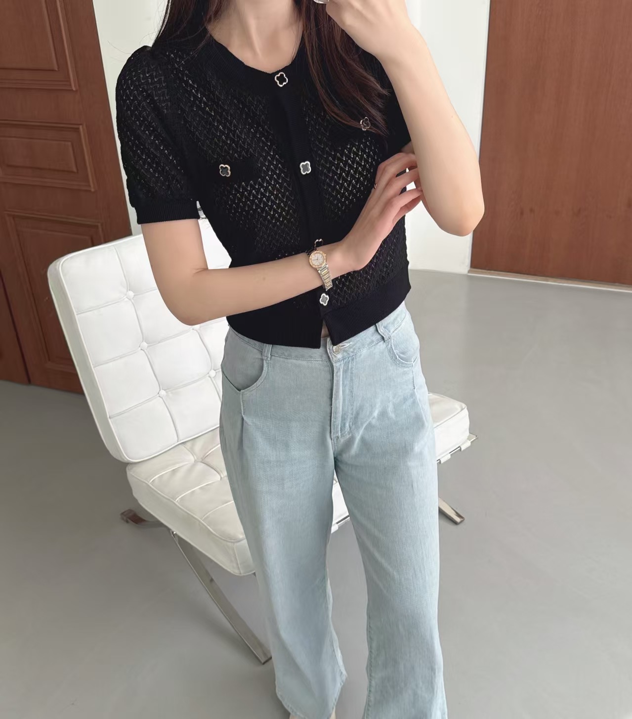 OZ-오즈의마법사-T韓國直郵㊣女士新品25春夏人氣熱賣針織衫OZ針織衫