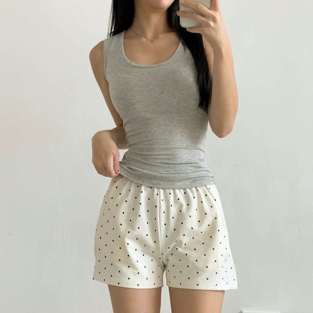 WOO SUNG韓國代購㊣女裝新品職業休閑熱賣推薦吊帶背心莫代爾WOO SUNG吊帶/背心圖色2