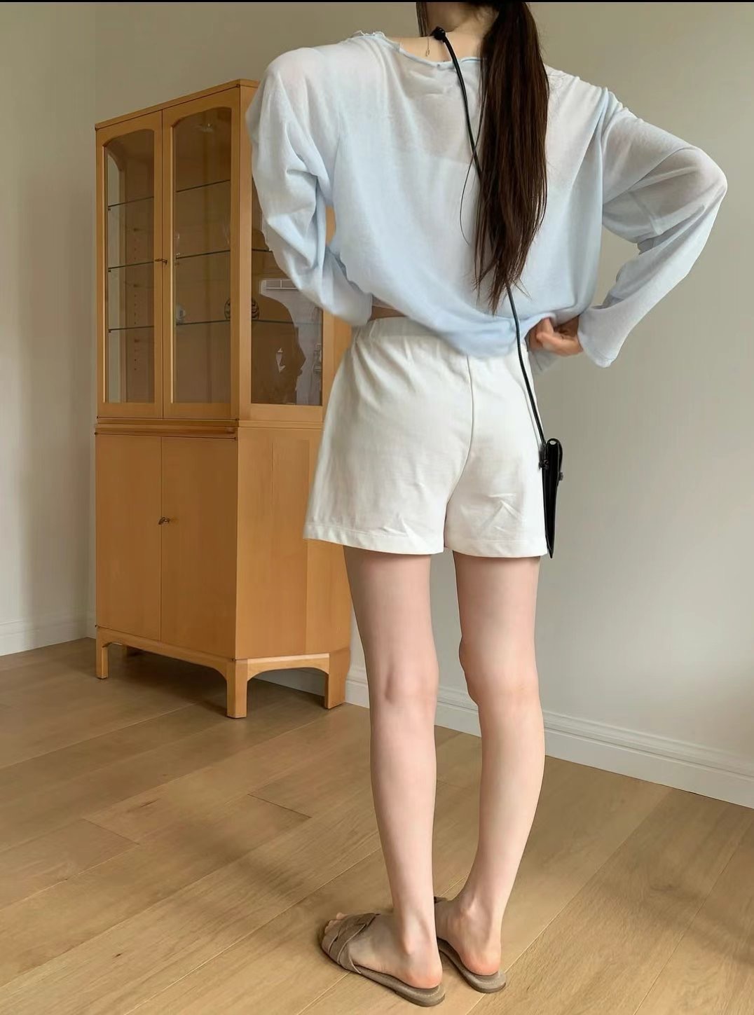 WEARRAW東大門㊣直郵女士新品時尚推薦休閑人氣職業短褲綁帶WEARRAW短褲