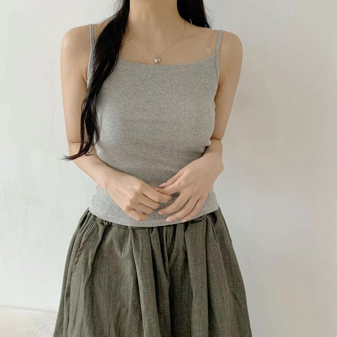 WOO SUNG韓國直郵㊣女士新款熱賣人氣推薦職業時尚吊帶背心WOO SUNG吊帶/背心圖色4