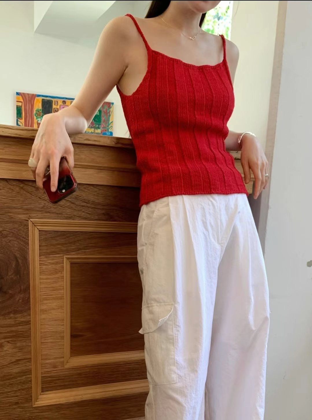 WEARRAW東大門㊣實拍女士新款熱賣25春夏人氣推薦吊帶背心棉質WEARRAW吊帶/背心