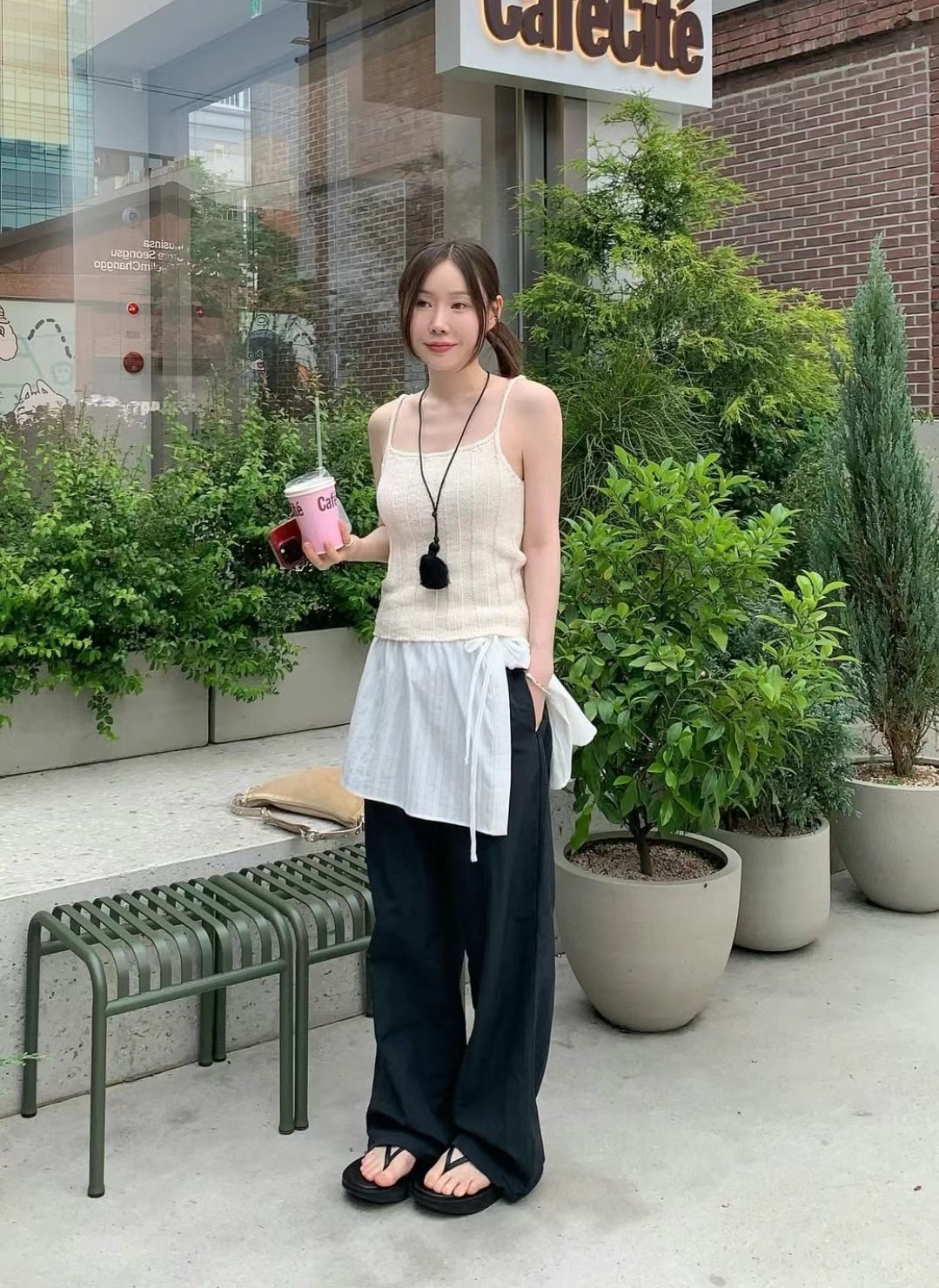 WEARRAW東大門㊣實拍女士新款熱賣25春夏人氣推薦吊帶背心棉質WEARRAW吊帶/背心