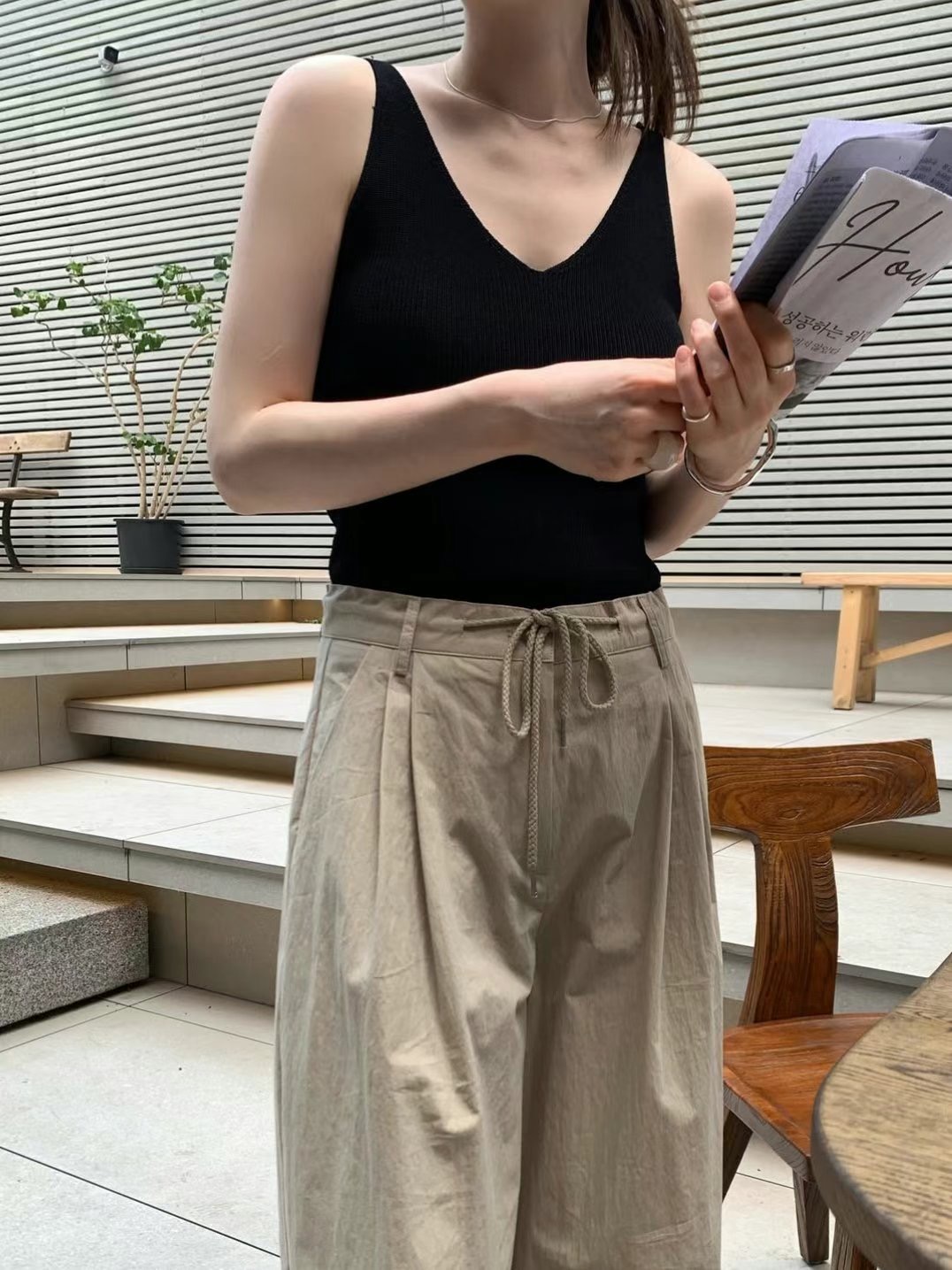 WEARRAW韓國直郵㊣女裝新品熱賣休閑25春夏職業時尚吊帶背心WEARRAW吊帶/背心