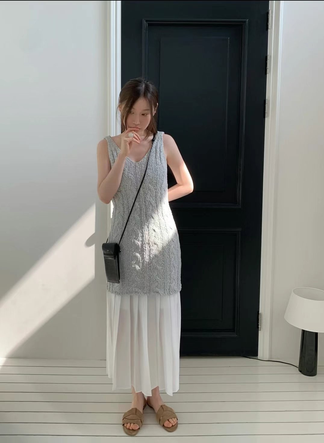 WEARRAW韓國代購㊣女裝新款職業25春夏熱賣人氣時尚休閑長裙WEARRAW長裙
