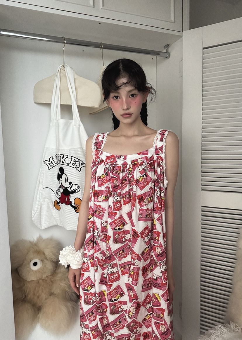 OURWAVE/OUR ROOM韓國代購㊣女士新品人氣職業睡衣史努比Our Wave/Our Room睡衣