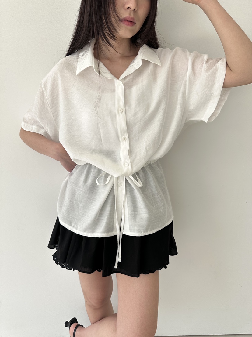 CYLINDER東大門㊣代購女裝新品25春夏人氣推薦熱賣襯衫蕾絲衫CYLINDER襯衫/蕾絲衫圖色2