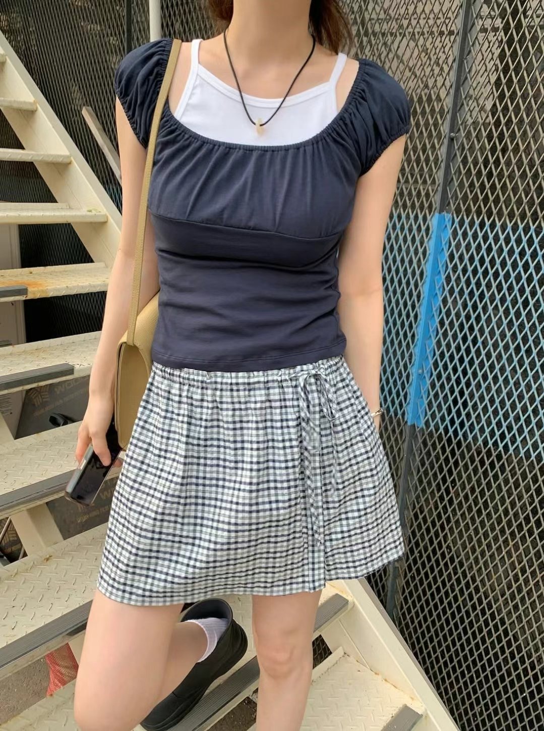 WEARRAW韓國代購㊣女裝新款休閑25春夏人氣推薦職業時尚短裙WEARRAW短裙