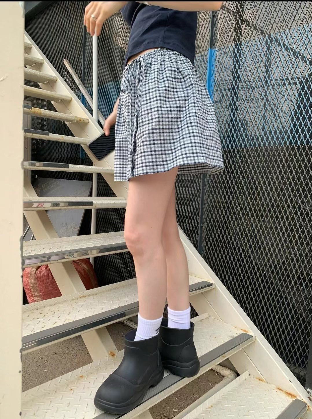 WEARRAW韓國代購㊣女裝新款休閑25春夏人氣推薦職業時尚短裙WEARRAW短裙