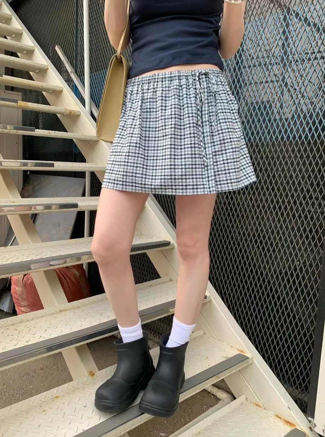 WEARRAW韓國代購㊣女裝新款休閑25春夏人氣推薦職業時尚短裙WEARRAW短裙