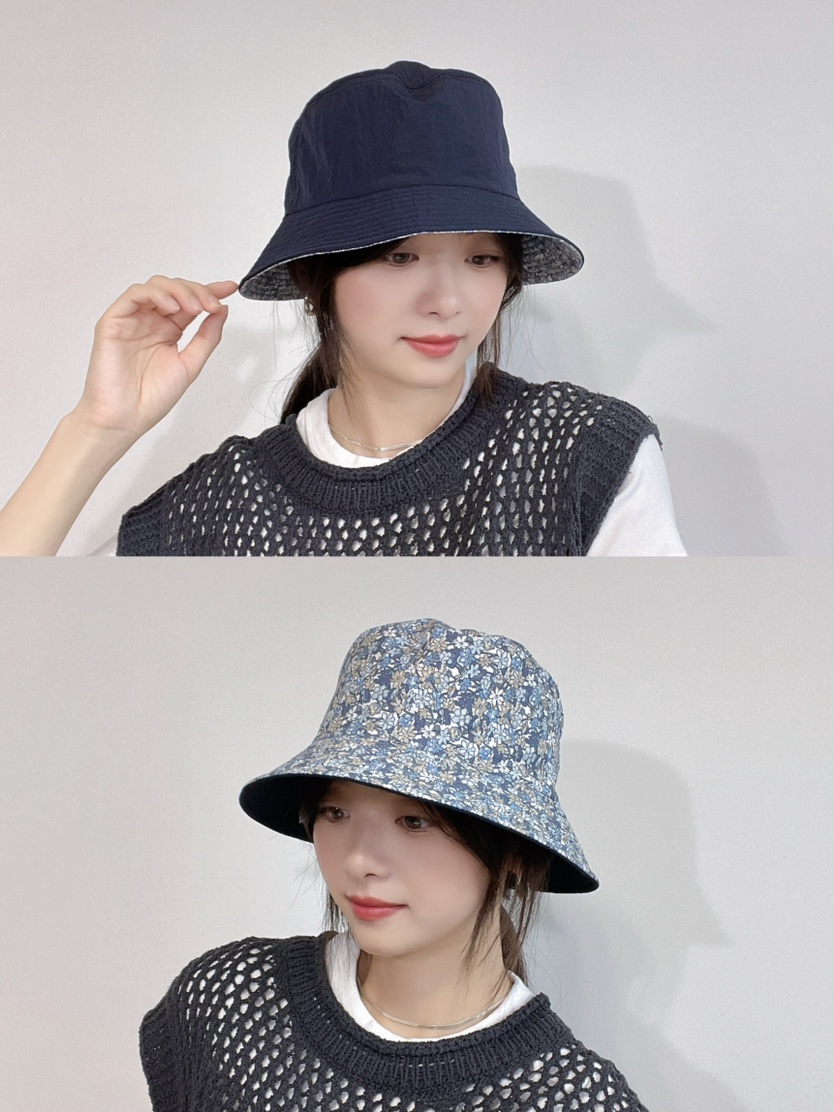LOVELY HAT韓國代購㊣女士新品休閑熱賣推薦25春夏帽子雙面LOVELY HAT帽子圖色2