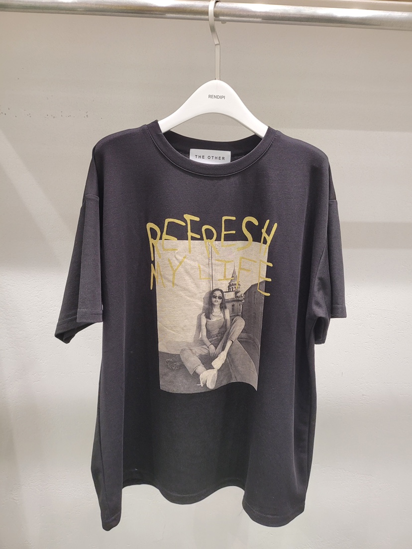 THE OTHER東大門㊣代購女士新品25春夏熱賣休閑時尚推薦T恤THE OTHERT恤圖色3
