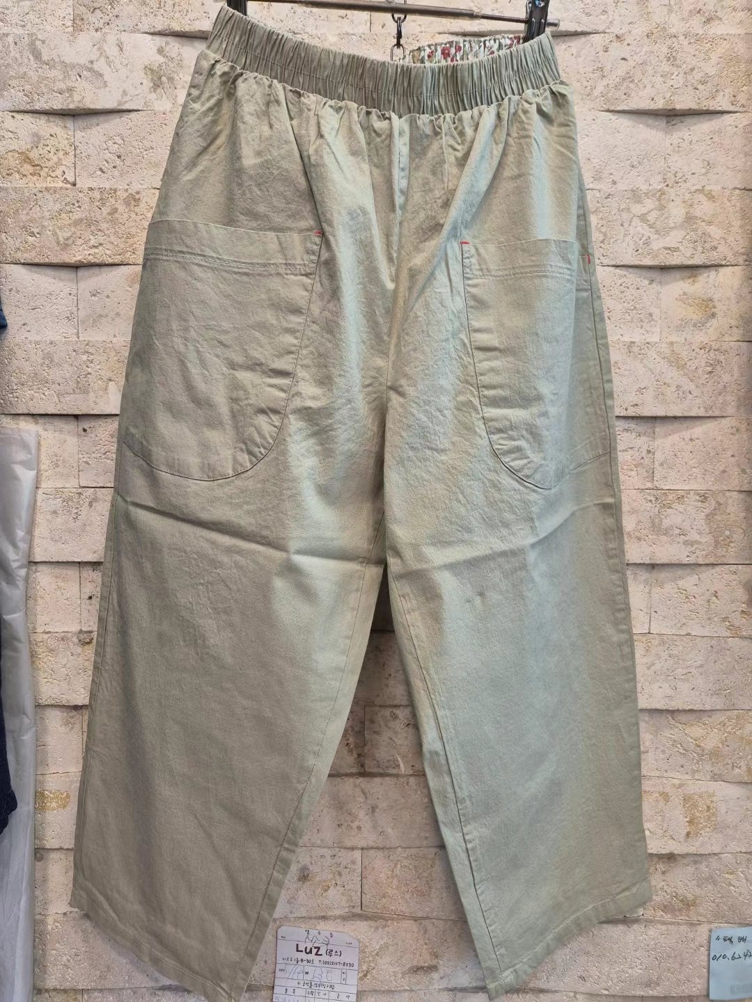 LUZ-루스-T韓國直郵㊣女士新品25春夏推薦熱賣休閑褲棉質LUZ休閑褲圖色2