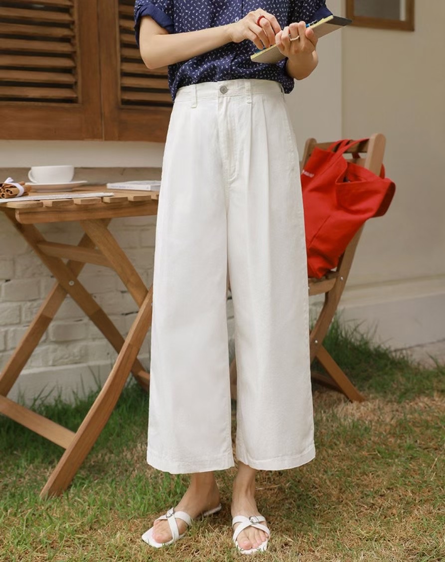 L V C東大門㊣直郵女士新品時尚休閑25春夏人氣休閑褲棉質L_V_C休閑褲