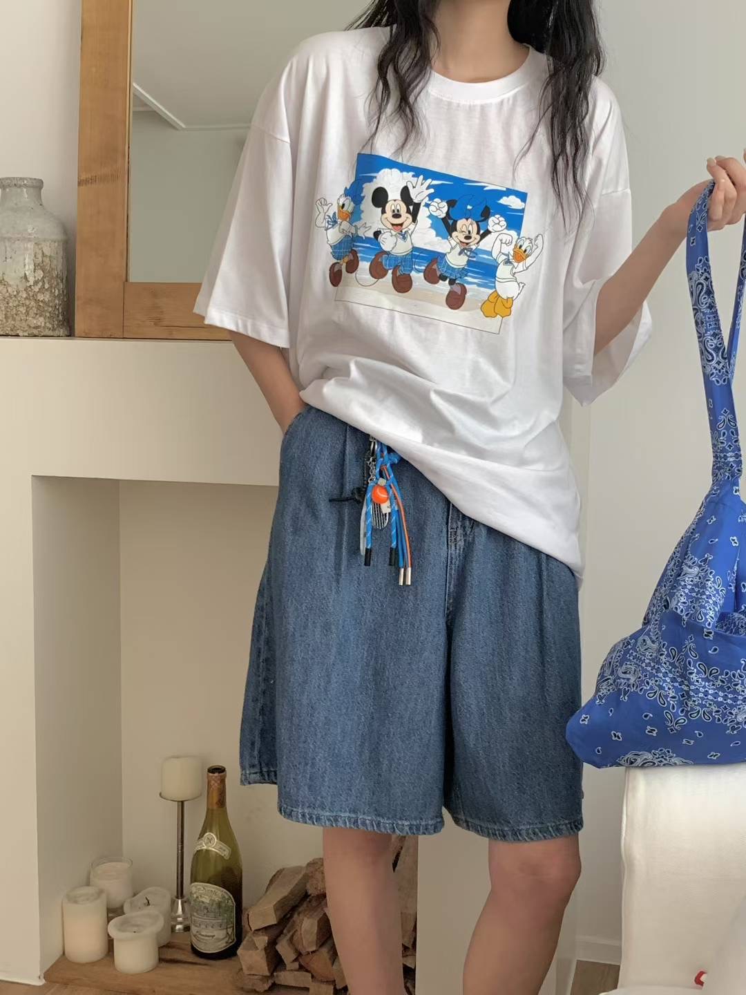 L V C韓國直郵㊣女士新品推薦人氣職業熱賣時尚休閑25春夏T恤L_V_CT恤