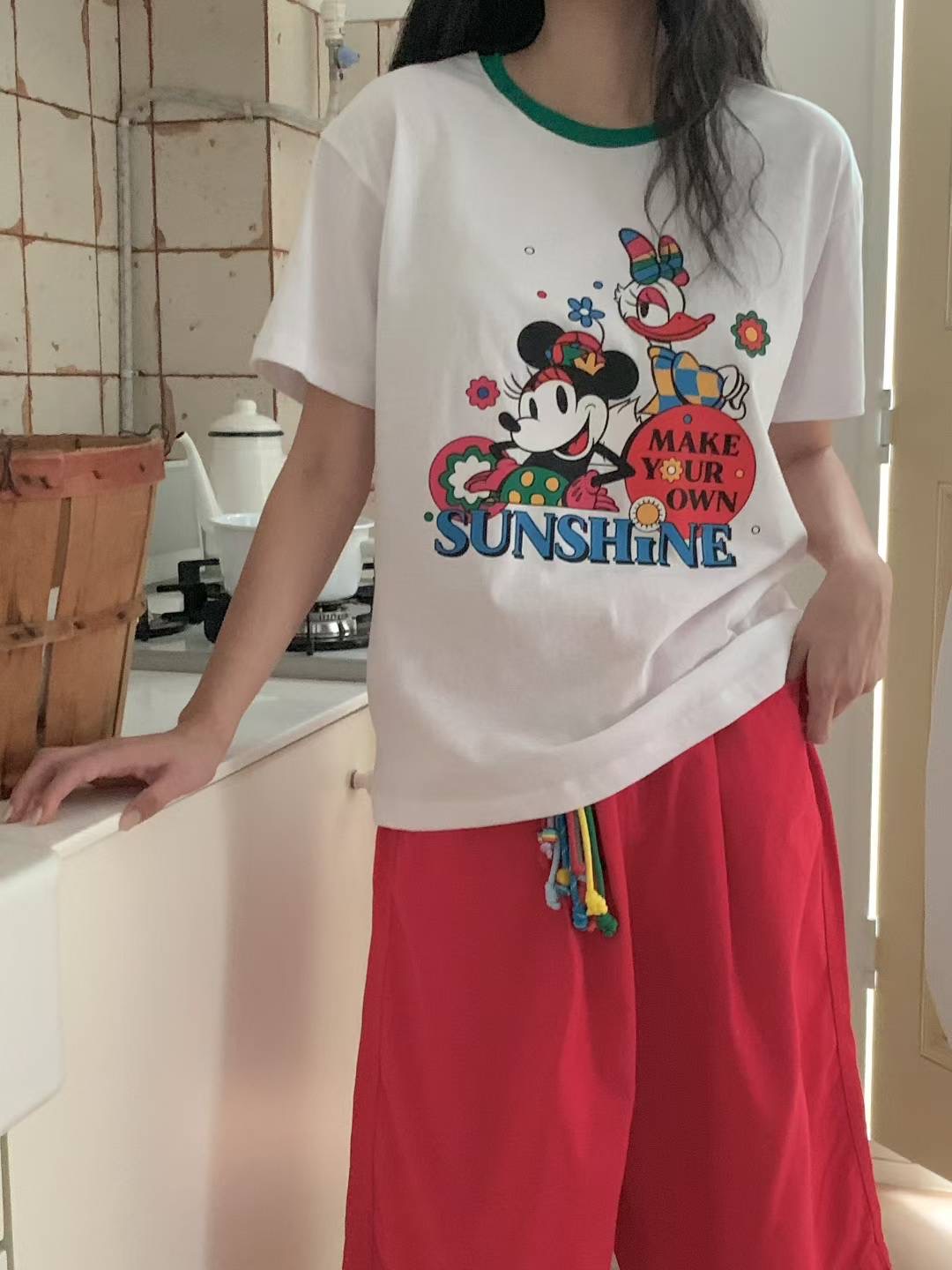 L V C韓國代購㊣女裝新品25春夏推薦職業時尚休閑人氣T恤L_V_CT恤