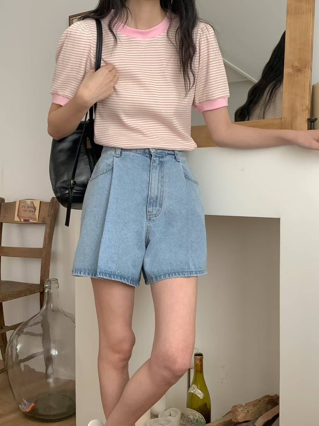 L V C韓國直郵㊣女士新款時尚休閑熱賣職業推薦25春夏短褲L_V_C短褲
